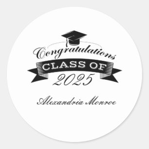 Classic - Circle Graduation Sticker