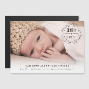 Classic Circle Stamped Seal Baby's First Christmas