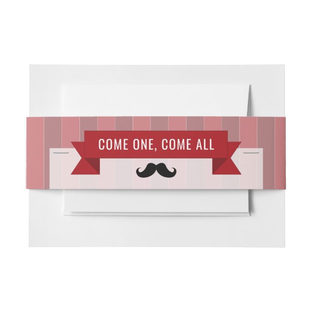 Classic Circus Poster Children's Birthday Party Invitation Belly Band (Front Example)