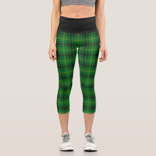 Classic Clan Arthur MacArthur Tartan Plaid Capri Leggings