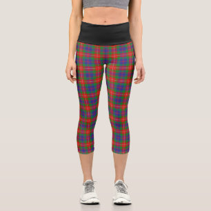 Classic Clan Fraser of Lovat Tartan Plaid Capri Leggings