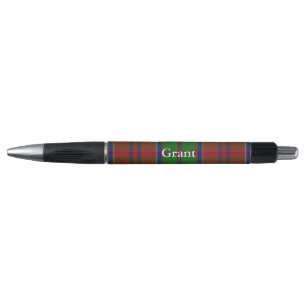 Classic Clan Grant Tartan Plaid Custom Pen