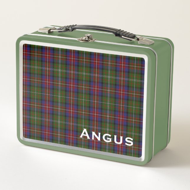 Classic Clan Hargis Tartan Plaid Custom Metal Lunc Metal Lunch Box (Front)
