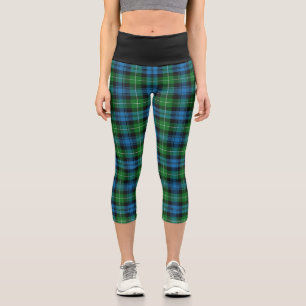 Classic Clan Lamont Tartan Plaid Capri Leggings