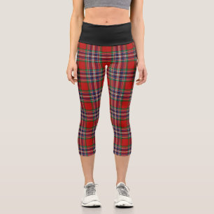 Classic Clan MacFarlane Tartan Plaid Capri Leggings