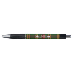 Classic Clan MacMillan Tartan Plaid Custom Pen