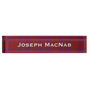 Classic Clan MacNab Custom Desk Nameplate