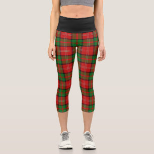 Classic Clan Nisbet Nesbitt Tartan Plaid Capri Leggings