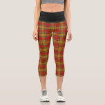 Classic Clan Scrymgeour Tartan Plaid Capri Leggings<br><div class="desc">Classic Clan Scrymgeour tartan plaid design featured on these wonderful Art of Where Capri Leggings.</div>