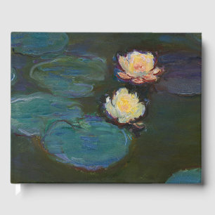 Classic Claude Monet Water Lilies Impression Guest Book