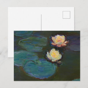 Classic Claude Monet Water Lilies Impression Postcard