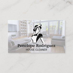 Classic Cleaning Maid House Keeping Services Business Card