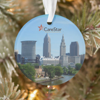Classic Cleveland Skyline Work Ornament