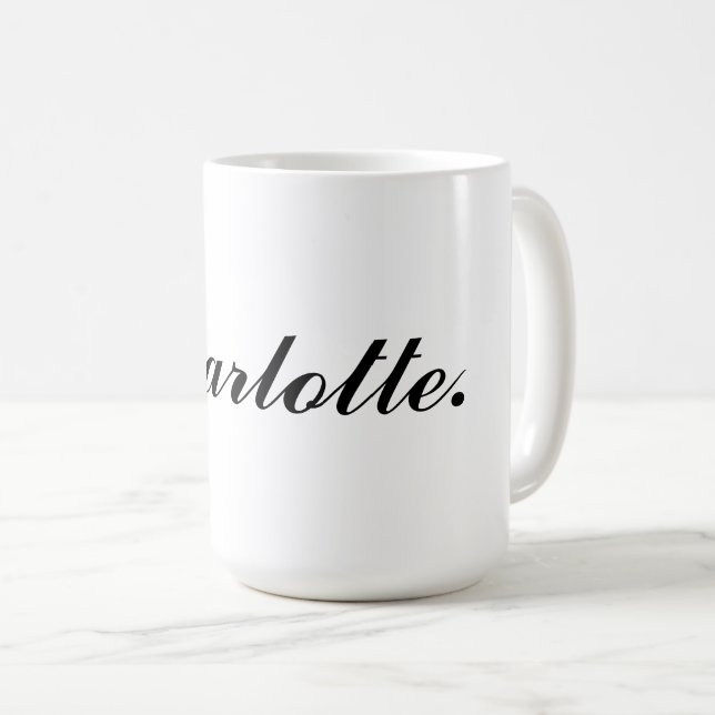 Classic Coffee Mug Featuring Your Personalised Nam (Front Right)