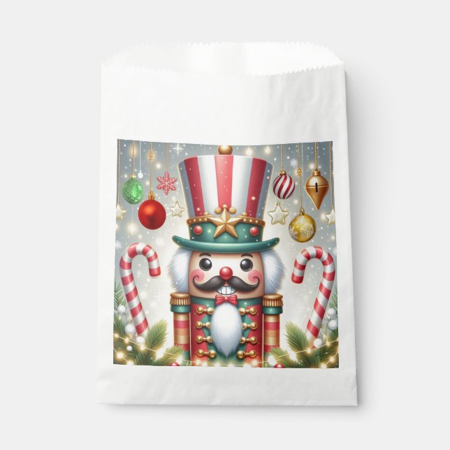 Classic, colourful, whimsical Christmas nutcracker Favour Bags (Front)
