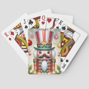 Classic, colourful, whimsical Christmas nutcracker Playing Cards