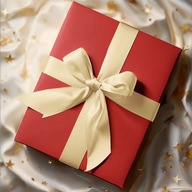 Classic Colours - Classic Red - Solid Roll Wrapping Paper (Creator Uploaded)