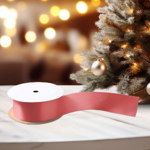 Classic Colours - Soft Red - Solid Satin Ribbon