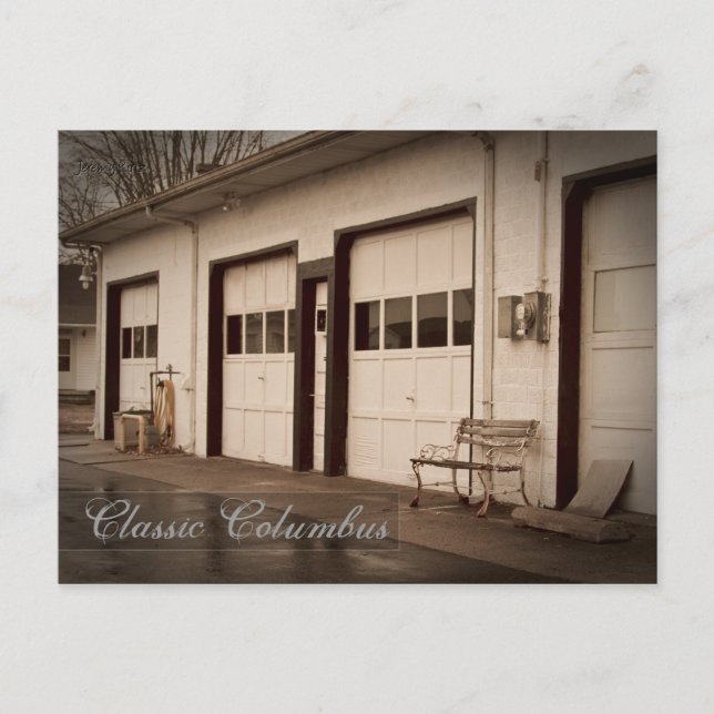 Classic Columbus Indiana - Discover your location Postcard (Front)