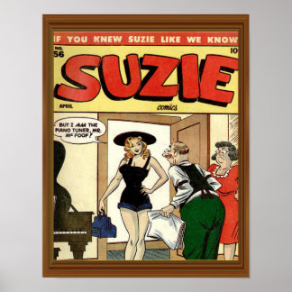 Classic Comic Cover Vintage Suzie Poster