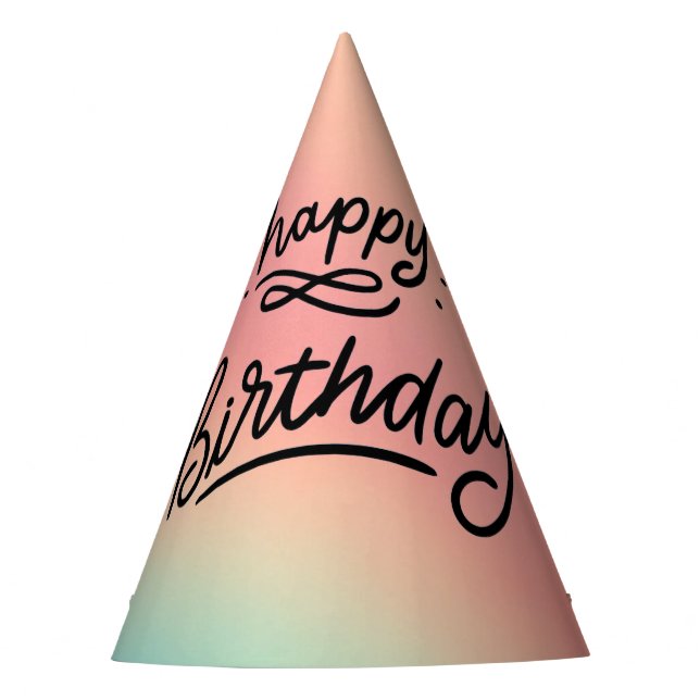 Classic Cone Birthday Party Hat (Front)