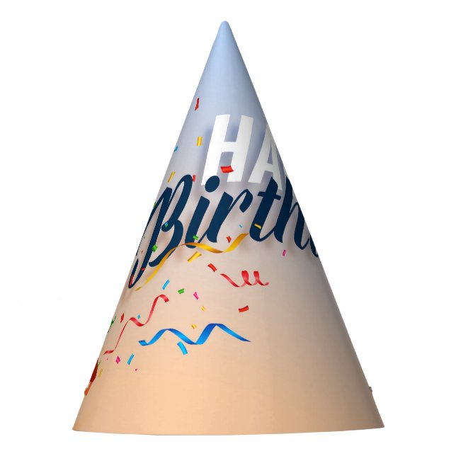 Classic Cone Birthday Party Hat (Front)