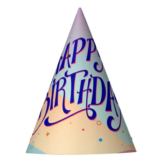 Classic Cone Birthday Party Hat (Front)