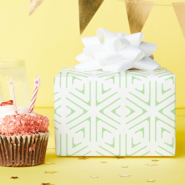 Classic Contemporary Monogram Artisan Bridal Showe Wrapping Paper (Birthday Party)