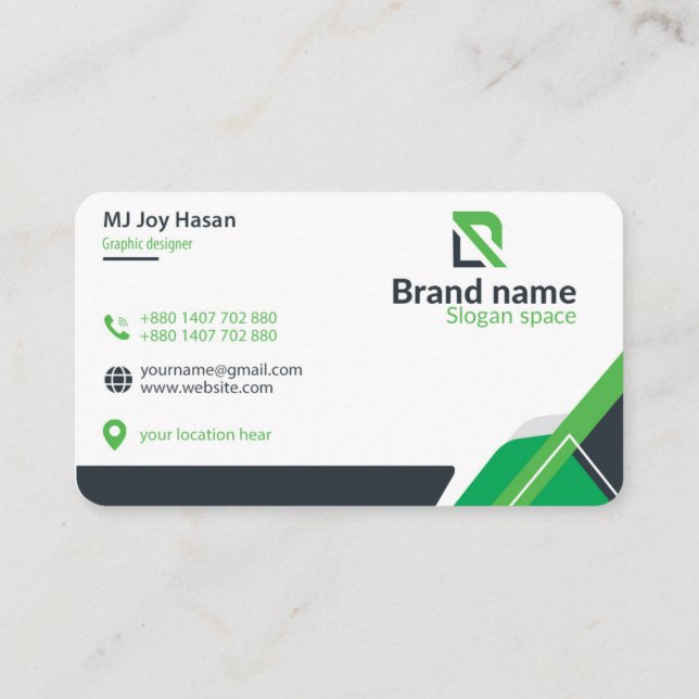 Classic Corporate business card design (Back)