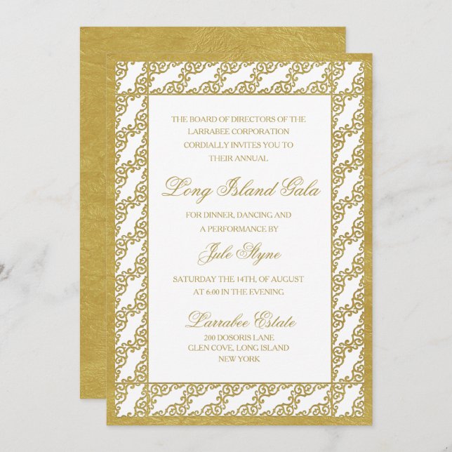 Classic Corporate Gala Event Invitation (Front/Back)