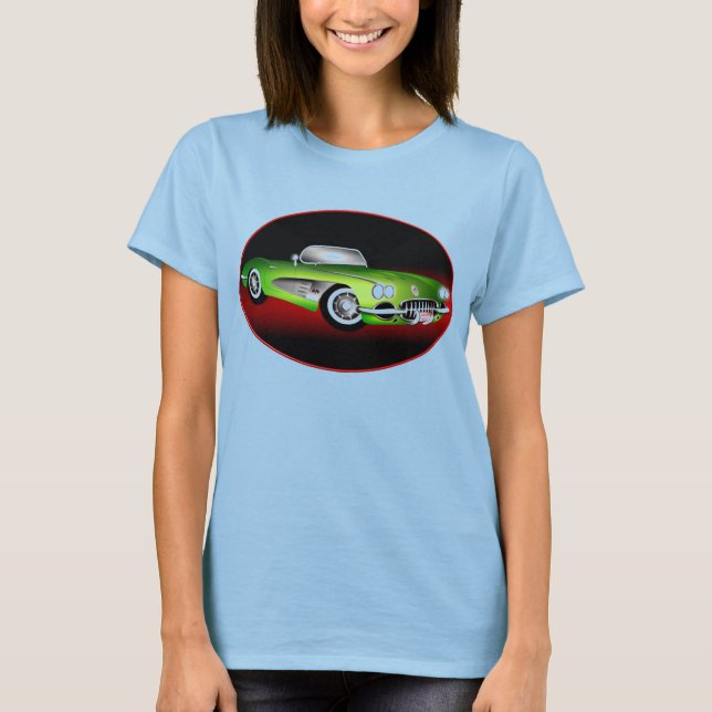 CLASSIC CORVETTE -EMERALD T-Shirt (Front)