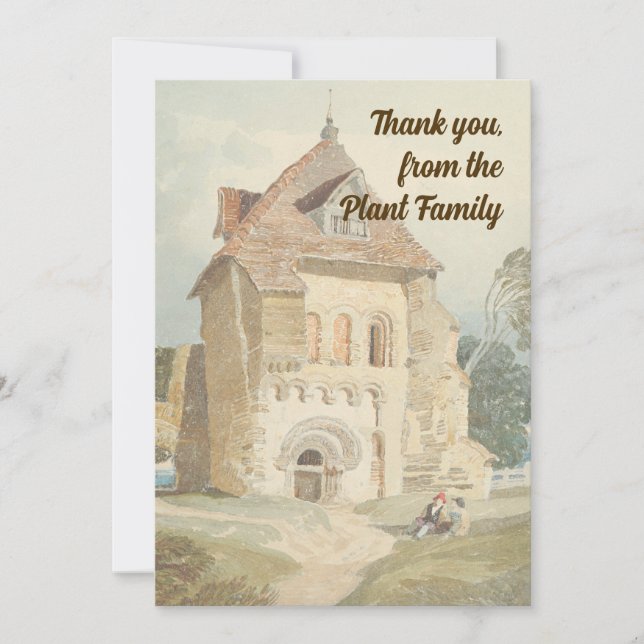 Classic Cottage Thank You Card (Front)
