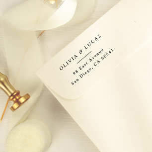 Classic Couples Names Simple Return Address Self-inking Stamp