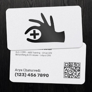 Classic CPR - AHA Instructor QR Business Card
