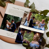 Classic Cream Olive Green Photo Collage Wedding