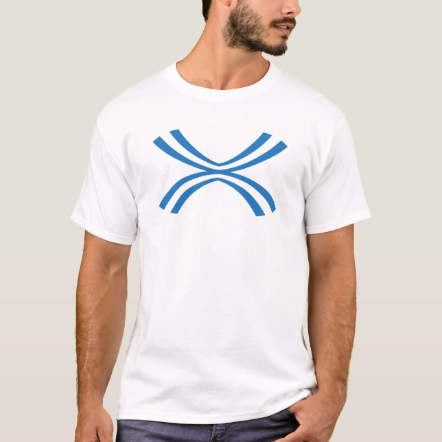 Classic Cross Line Letter X Monogram T-Shirt (Front)