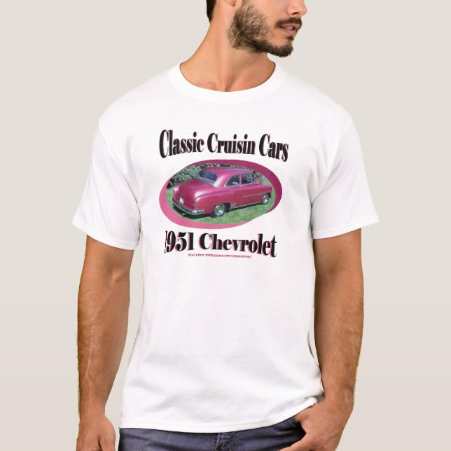 Classic Cruisin Cars 1951 Chevrolet T-Shirt (Front)