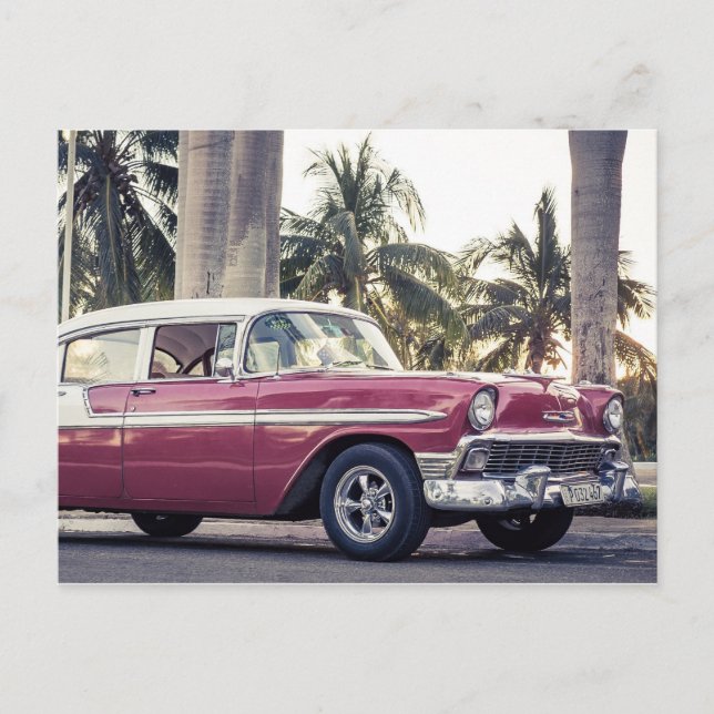 Classic Cuba Car Post Card (Front)