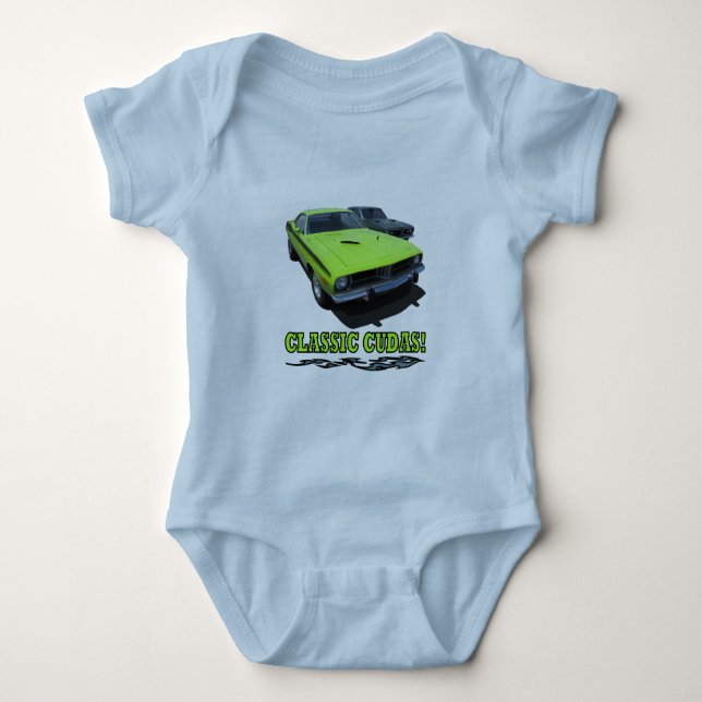 Classic Cudas Design Baby Bodysuit (Front)