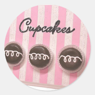 Classic Cupcakes Round Sticker