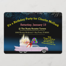 Classic Custom Birthday Party Invitation