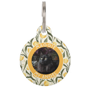 Classic Custom Dog Owner Gift Tulip Pet Tag