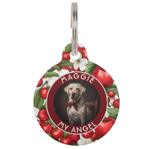 Classic Custom Kitten Owner Gift Christmas Pattern Pet Tag