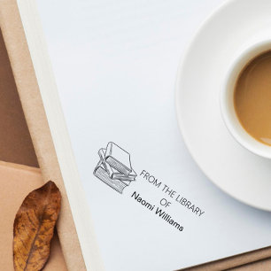 Classic Custom Name From The Library Of Self-inking Stamp