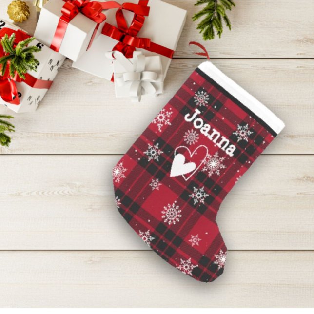 Classic Custom Red Pattern Christmas Stocking (Creator Uploaded)