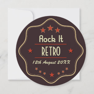 Classic Custom Text Retro Label