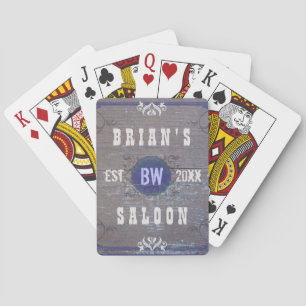 Classic Customisable Home Bar Beer Saloon Playing Cards