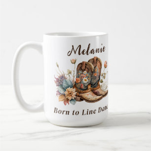 Classic Customizable Born to Line Dance Mug