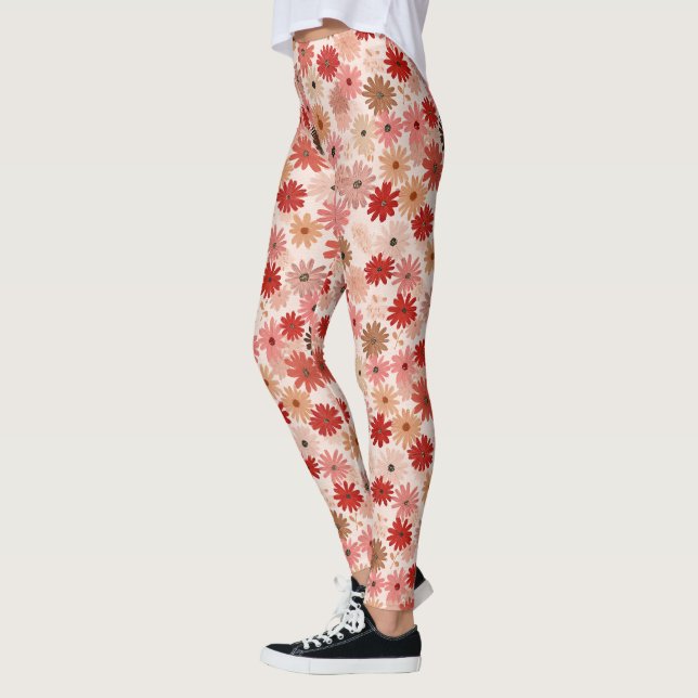 Classic Daisy Fantasy CrossFit Running Leggings (Left)