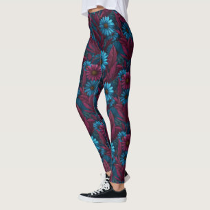 Classic Daisy Petal Workout Weightlifting Leggings
